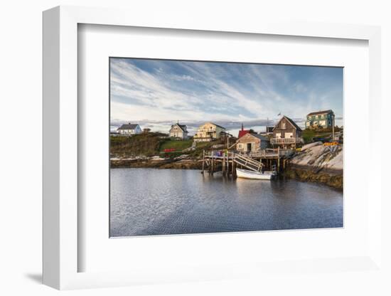 Canada, Nova Scotia, Peggy's Cove. Fishing village on the Atlantic Coast.-Walter Bibikow-Framed Photographic Print