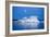 Canada, Nunavut, Moon Rises Behind Melting Iceberg in Frozen Channel-Paul Souders-Framed Premium Photographic Print