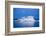 Canada, Nunavut, Moon Rises Behind Melting Iceberg in Frozen Channel-Paul Souders-Framed Photographic Print