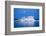 Canada, Nunavut, Moon Rises Behind Melting Iceberg in Frozen Channel-Paul Souders-Framed Photographic Print