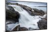 Canada, Nunavut, Territory, Hudson Bay, Blurred Image of Rushing River-Paul Souders-Mounted Photographic Print