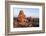 Canada, Nunavut, Territory, Stone Cairn on Harbor Islands at Sunset-Paul Souders-Framed Photographic Print