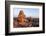 Canada, Nunavut, Territory, Stone Cairn on Harbor Islands at Sunset-Paul Souders-Framed Photographic Print