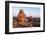 Canada, Nunavut, Territory, Stone Cairn on Harbor Islands at Sunset-Paul Souders-Framed Photographic Print