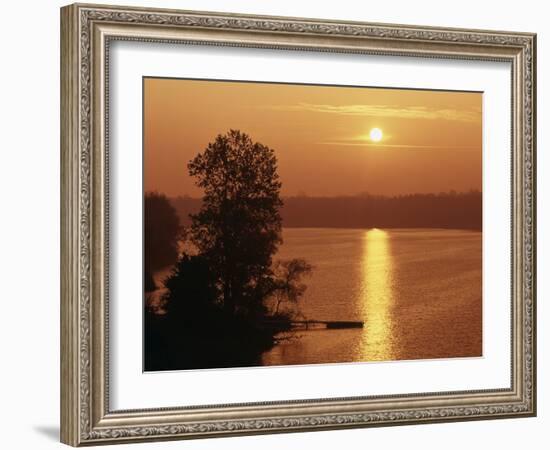 Canada, Ontario, London, Fanshawe Lake at Sunrise-Mike Grandmaison-Framed Photographic Print