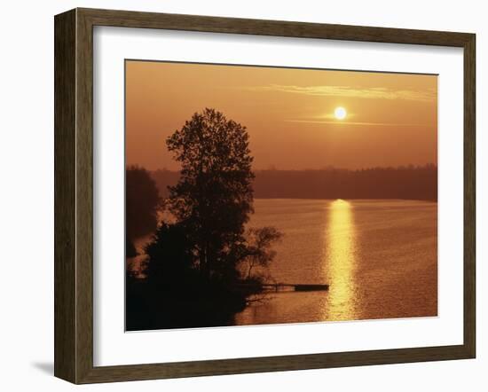 Canada, Ontario, London, Fanshawe Lake at Sunrise-Mike Grandmaison-Framed Photographic Print