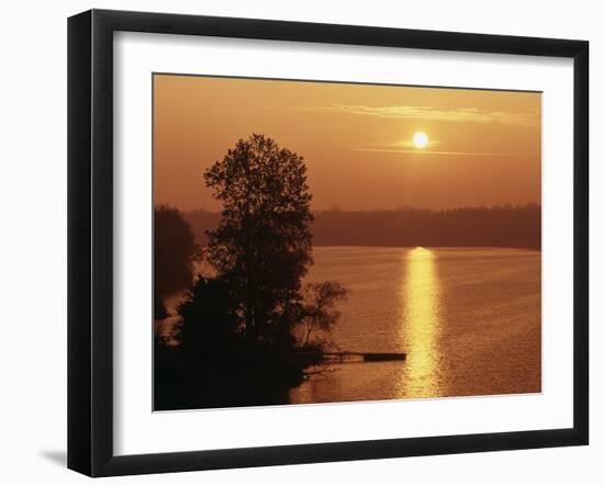 Canada, Ontario, London, Fanshawe Lake at Sunrise-Mike Grandmaison-Framed Photographic Print