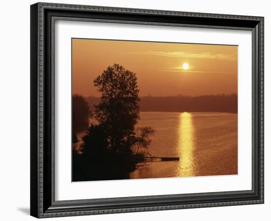 Canada, Ontario, London, Fanshawe Lake at Sunrise-Mike Grandmaison-Framed Photographic Print