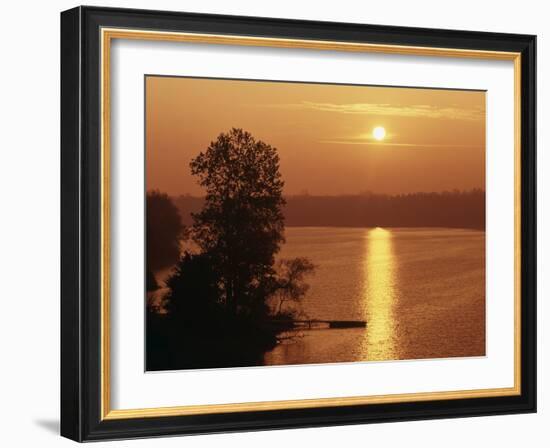 Canada, Ontario, London, Fanshawe Lake at Sunrise-Mike Grandmaison-Framed Photographic Print