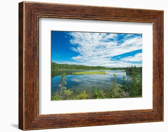 Canada, Ontario, Longlac. Clouds and wetland in a boreal forest.-Jaynes Gallery-Framed Photographic Print