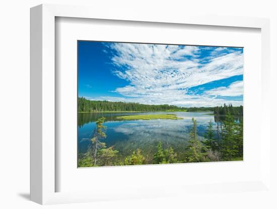 Canada, Ontario, Longlac. Clouds and wetland in a boreal forest.-Jaynes Gallery-Framed Photographic Print