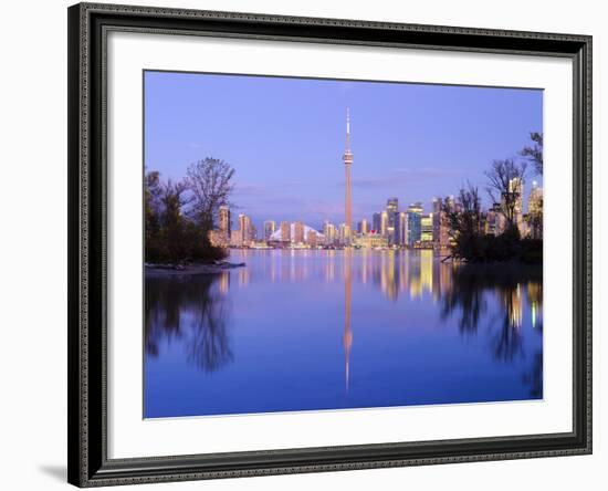 Canada, Ontario, Toronto, Cn Tower and Downtown Skyline from Toronto Island-Alan Copson-Framed Photographic Print