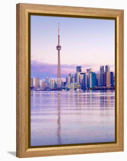 Canada, Ontario, Toronto, Cn Tower and Downtown Skyline-Alan Copson-Framed Premier Image Canvas