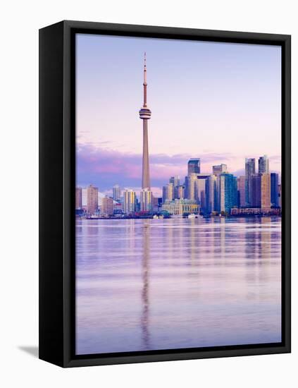 Canada, Ontario, Toronto, Cn Tower and Downtown Skyline-Alan Copson-Framed Premier Image Canvas