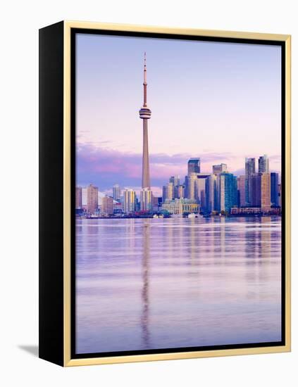 Canada, Ontario, Toronto, Cn Tower and Downtown Skyline-Alan Copson-Framed Premier Image Canvas