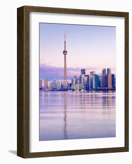 Canada, Ontario, Toronto, Cn Tower and Downtown Skyline-Alan Copson-Framed Photographic Print