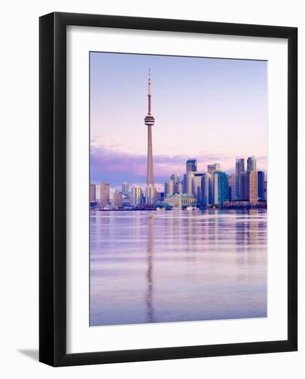 Canada, Ontario, Toronto, Cn Tower and Downtown Skyline-Alan Copson-Framed Photographic Print