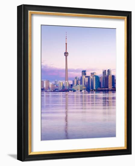 Canada, Ontario, Toronto, Cn Tower and Downtown Skyline-Alan Copson-Framed Photographic Print