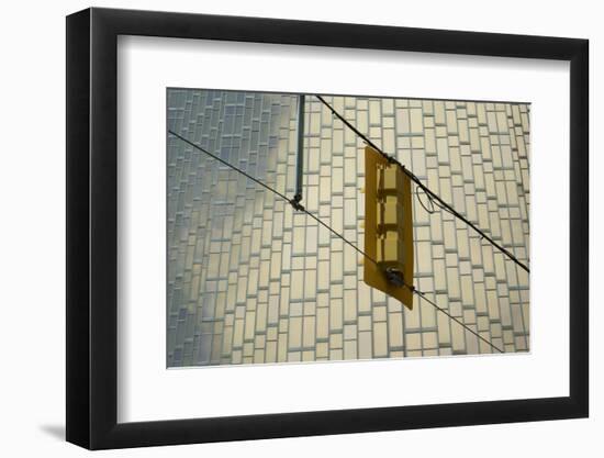 Canada, Ontario, Toronto. Streetlight rear and building facade-Michele Molinari-Framed Photographic Print