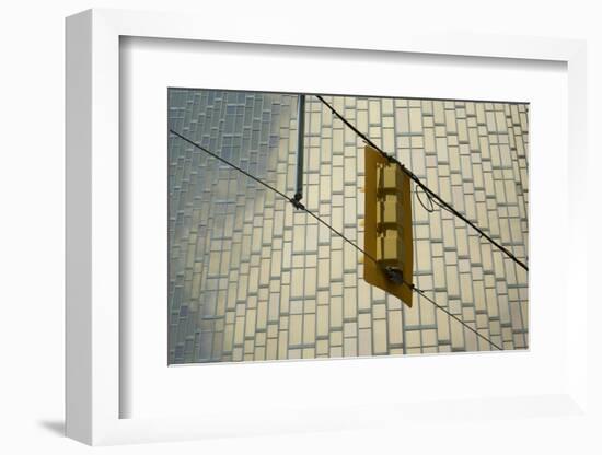 Canada, Ontario, Toronto. Streetlight rear and building facade-Michele Molinari-Framed Photographic Print