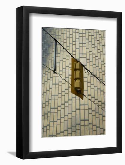 Canada, Ontario, Toronto. Streetlight rear and building facade-Michele Molinari-Framed Photographic Print