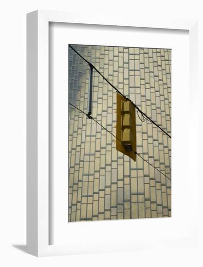 Canada, Ontario, Toronto. Streetlight rear and building facade-Michele Molinari-Framed Photographic Print