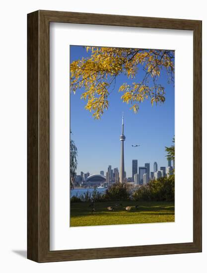 Canada, Ontario, Toronto, View of Cn Tower and City Skyline from Center Island-Jane Sweeney-Framed Photographic Print