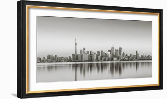 Canada, Ontario, Toronto, View of Cn Tower and City Skyline-Jane Sweeney-Framed Premium Photographic Print