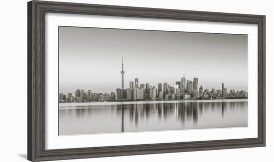 Canada, Ontario, Toronto, View of Cn Tower and City Skyline-Jane Sweeney-Framed Photographic Print