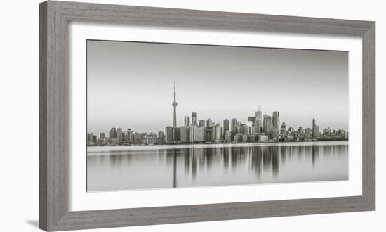 Canada, Ontario, Toronto, View of Cn Tower and City Skyline-Jane Sweeney-Framed Photographic Print