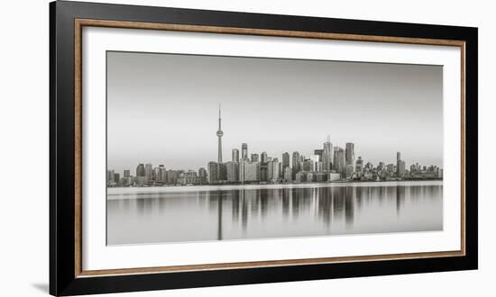 Canada, Ontario, Toronto, View of Cn Tower and City Skyline-Jane Sweeney-Framed Photographic Print