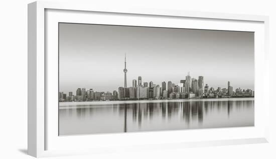 Canada, Ontario, Toronto, View of Cn Tower and City Skyline-Jane Sweeney-Framed Photographic Print