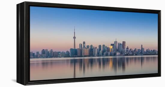 Canada, Ontario, Toronto, View of Cn Tower and City Skyline-Jane Sweeney-Framed Premier Image Canvas