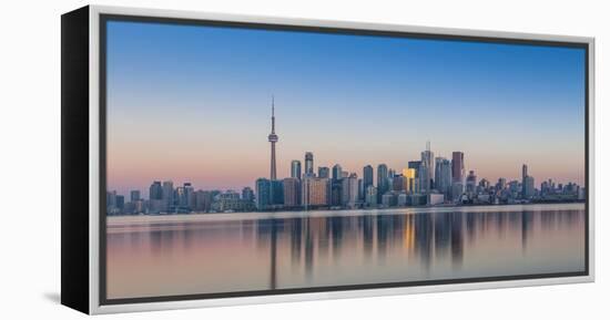 Canada, Ontario, Toronto, View of Cn Tower and City Skyline-Jane Sweeney-Framed Premier Image Canvas