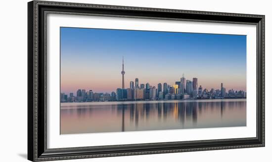 Canada, Ontario, Toronto, View of Cn Tower and City Skyline-Jane Sweeney-Framed Photographic Print