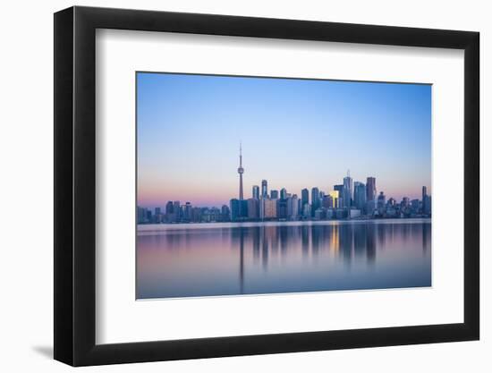 Canada, Ontario, Toronto, View of Cn Tower and City Skyline-Jane Sweeney-Framed Photographic Print