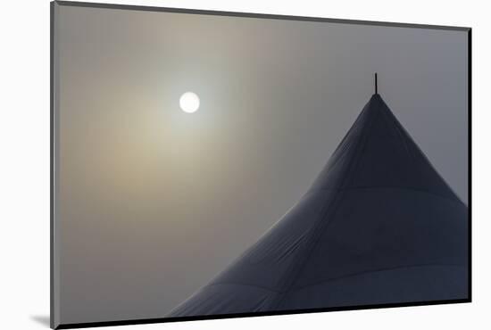 Canada, Ottawa. Top of Large Tent and Sun Muted by Fog-Bill Young-Mounted Photographic Print