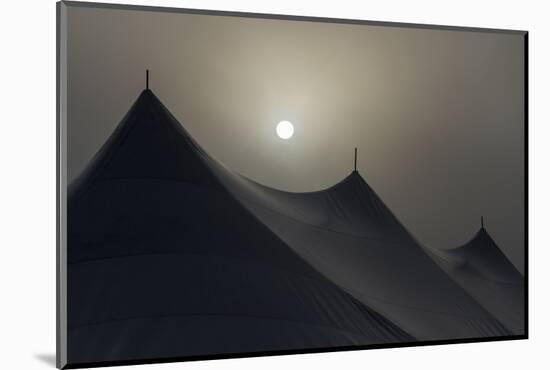 Canada, Ottawa. Top of Large Tent and Sun Muted by Fog-Bill Young-Mounted Photographic Print