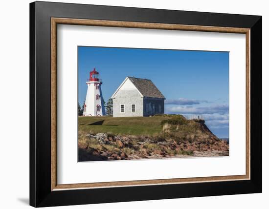 Canada, Prince Edward Island, Panmure Head Lighthouse.-Walter Bibikow-Framed Photographic Print