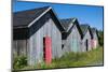 Canada, Prince Edward Island, Prim Point Graphic Beauty of Stacked Lobster Fish Houses-Bill Bachmann-Mounted Photographic Print