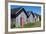 Canada, Prince Edward Island, Prim Point Graphic Beauty of Stacked Lobster Fish Houses-Bill Bachmann-Framed Photographic Print