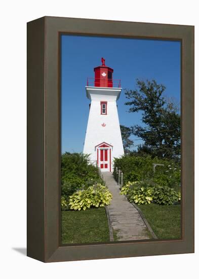 Canada, Prince Edward Island, Victoria, Beautiful Old Lighthouse Called Victoria Seaport Lighthouse-Bill Bachmann-Framed Premier Image Canvas