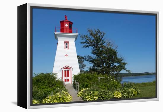 Canada, Prince Edward Island, Victoria, Beautiful Old Lighthouse Called Victoria Seaport Lighthouse-Bill Bachmann-Framed Premier Image Canvas