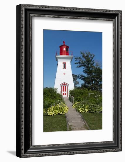 Canada, Prince Edward Island, Victoria, Beautiful Old Lighthouse Called Victoria Seaport Lighthouse-Bill Bachmann-Framed Photographic Print