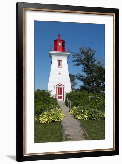 Canada, Prince Edward Island, Victoria, Beautiful Old Lighthouse Called Victoria Seaport Lighthouse-Bill Bachmann-Framed Photographic Print