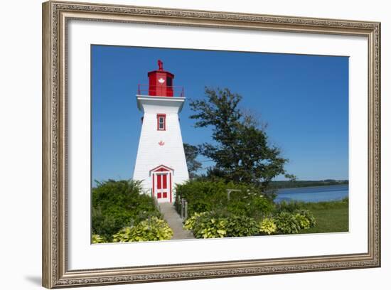 Canada, Prince Edward Island, Victoria, Beautiful Old Lighthouse Called Victoria Seaport Lighthouse-Bill Bachmann-Framed Photographic Print