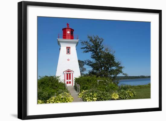 Canada, Prince Edward Island, Victoria, Beautiful Old Lighthouse Called Victoria Seaport Lighthouse-Bill Bachmann-Framed Photographic Print