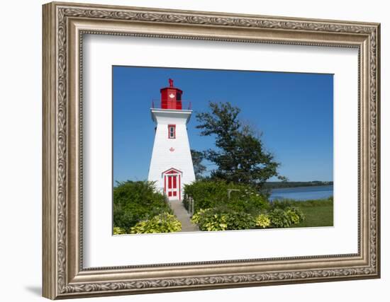 Canada, Prince Edward Island, Victoria, Beautiful Old Lighthouse Called Victoria Seaport Lighthouse-Bill Bachmann-Framed Photographic Print