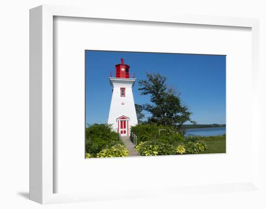 Canada, Prince Edward Island, Victoria, Beautiful Old Lighthouse Called Victoria Seaport Lighthouse-Bill Bachmann-Framed Photographic Print