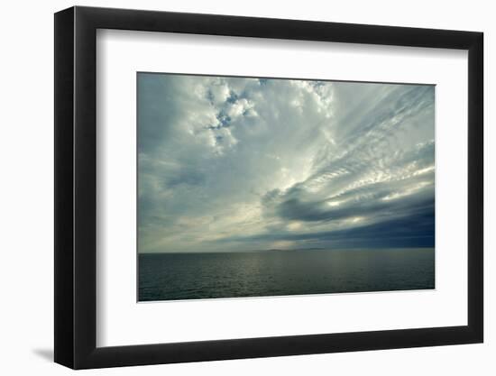 Canada, Quebec, Iles-de-la-Madeleine. Open sea, view of Ile d'Entree-Michele Molinari-Framed Photographic Print